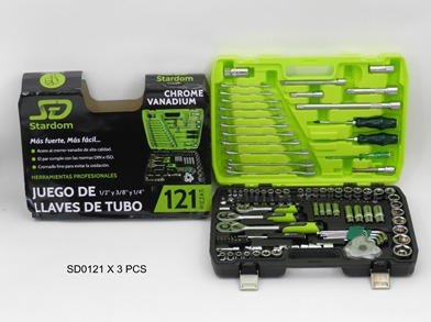 Llave Tubo 121pcs-SD0121