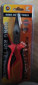 Pinza Punta 6" Mango Goma en Blister SD0490